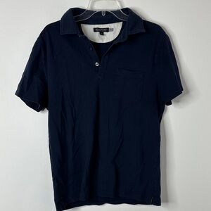 Banana Republic • Men's Navy Polo Shirt w short sleeve • 96% Cotton • Size M